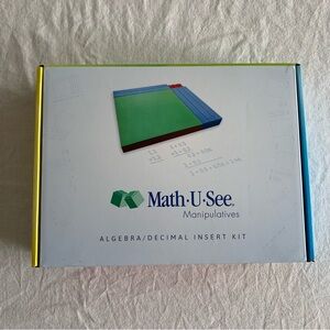 Math U See Algebra/Decimal Insert Kit - Multicolor Manipulatives